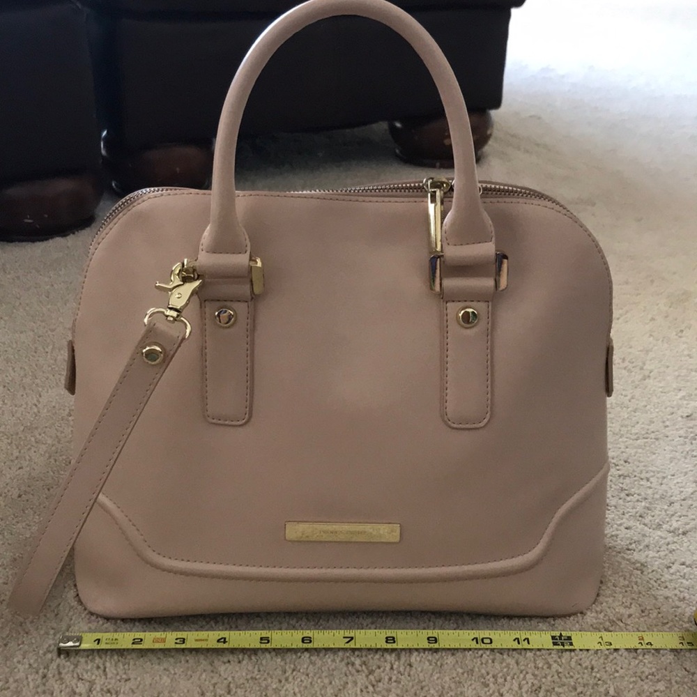 Ivanka Trump Cream Ava done tote handbag